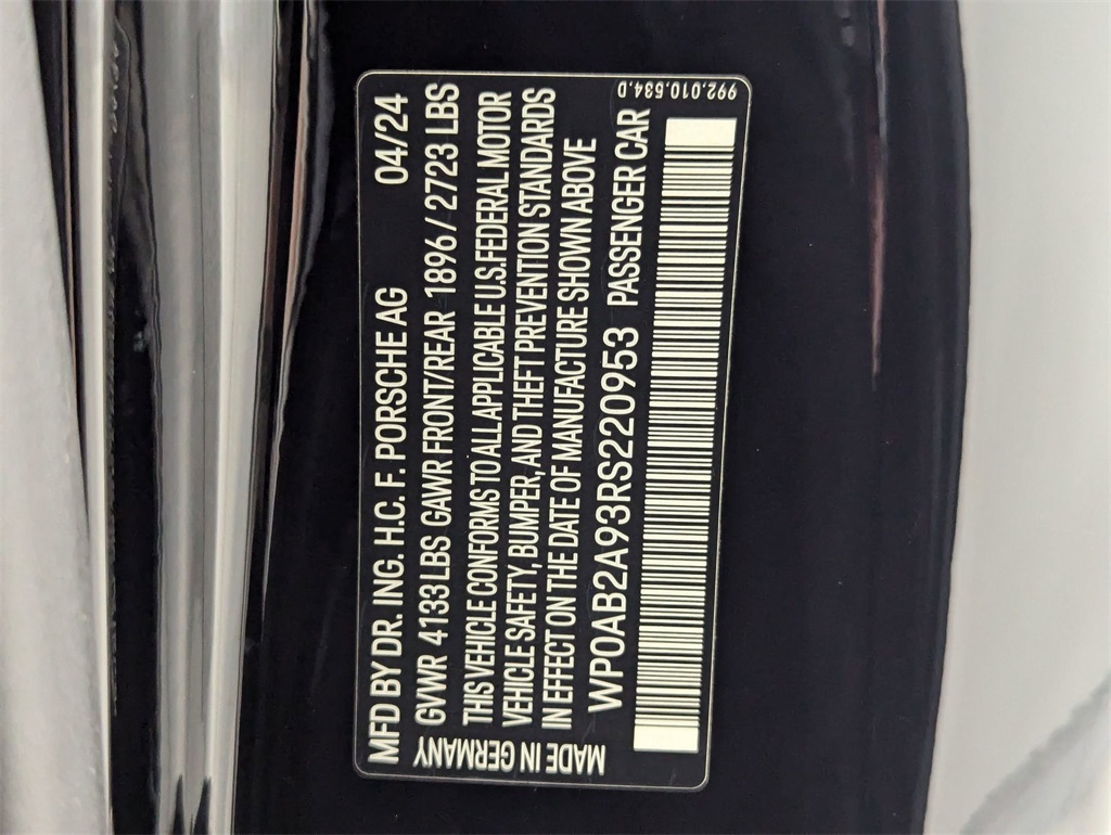 used 2024 Porsche 911 car, priced at $191,981