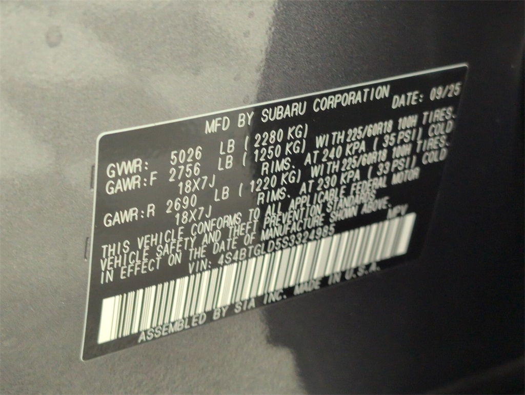 new 2025 Subaru Outback car, priced at $43,940