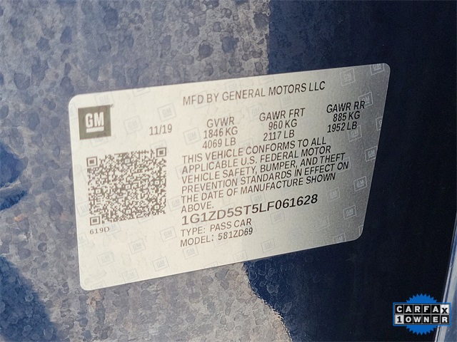 used 2020 Chevrolet Malibu car, priced at $16,964