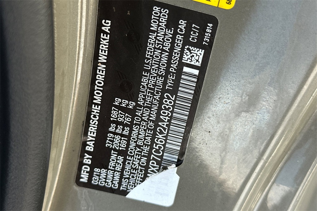 used 2019 MINI Cooper S car, priced at $17,982