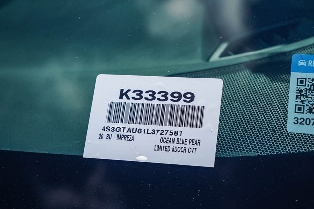 used 2020 Subaru Impreza car, priced at $23,992