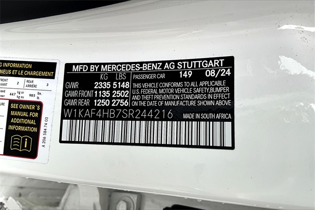used 2025 Mercedes-Benz C-Class car, priced at $46,635