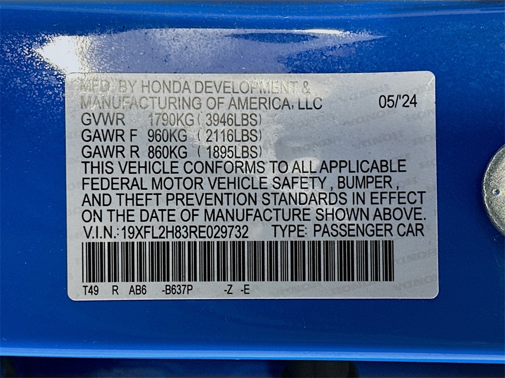 used 2024 Honda Civic car, priced at $24,990