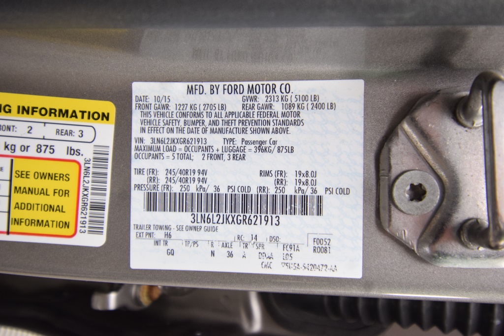 used 2016 Lincoln MKZ car, priced at $12,000
