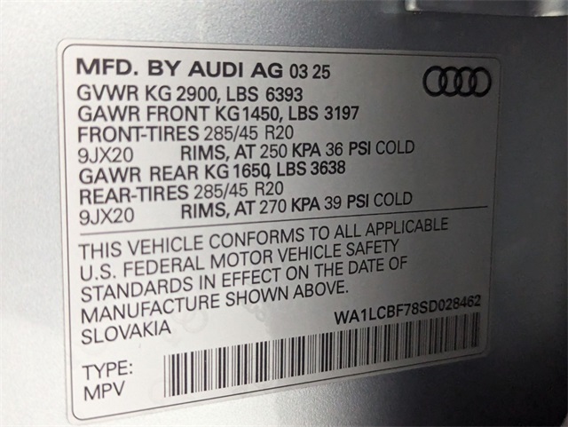 used 2025 Audi Q7 car, priced at $53,981