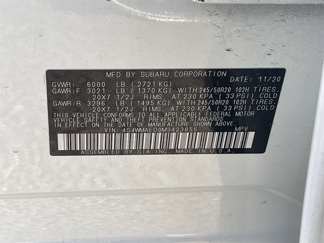 used 2021 Subaru Ascent car, priced at $25,644