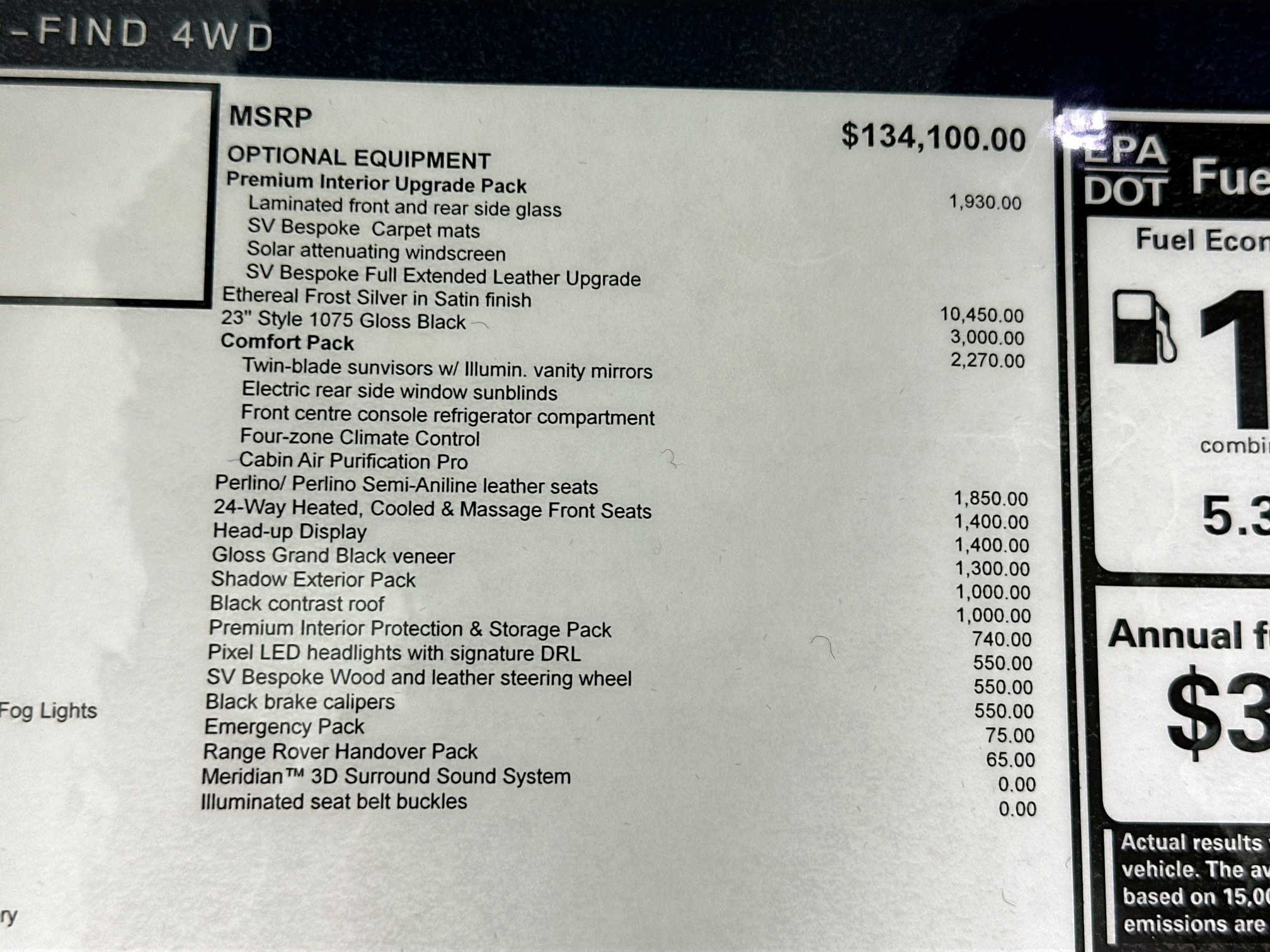 new 2025 Land Rover Range Rover car, priced at $164,380