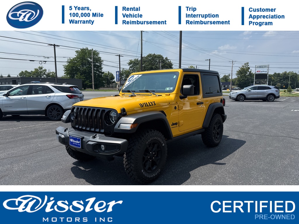 used 2021 Jeep Wrangler car, priced at $30,900