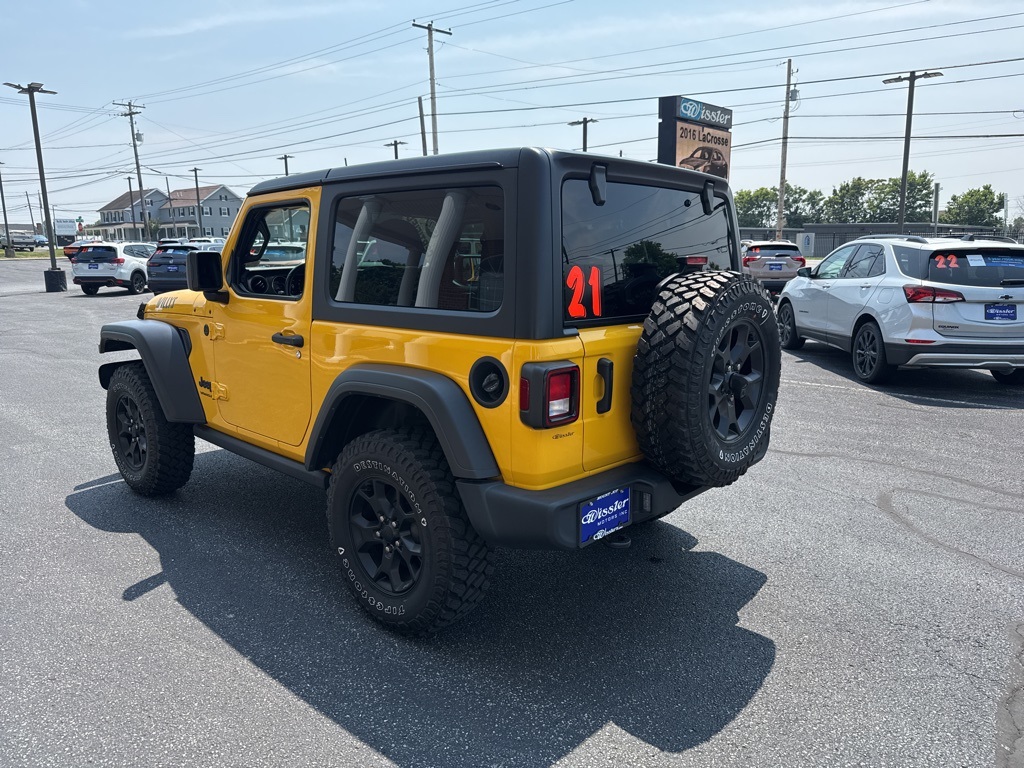 used 2021 Jeep Wrangler car, priced at $30,900