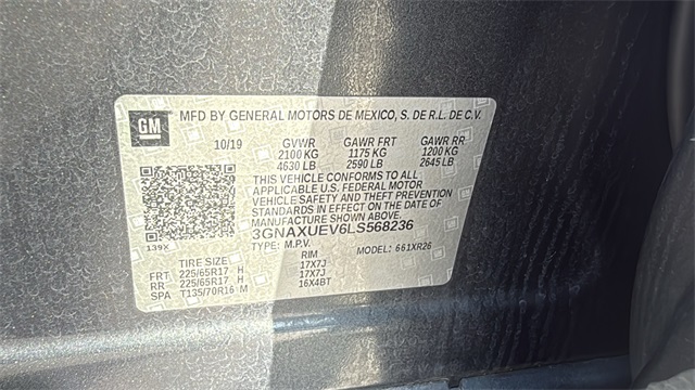 used 2020 Chevrolet Equinox car, priced at $15,998