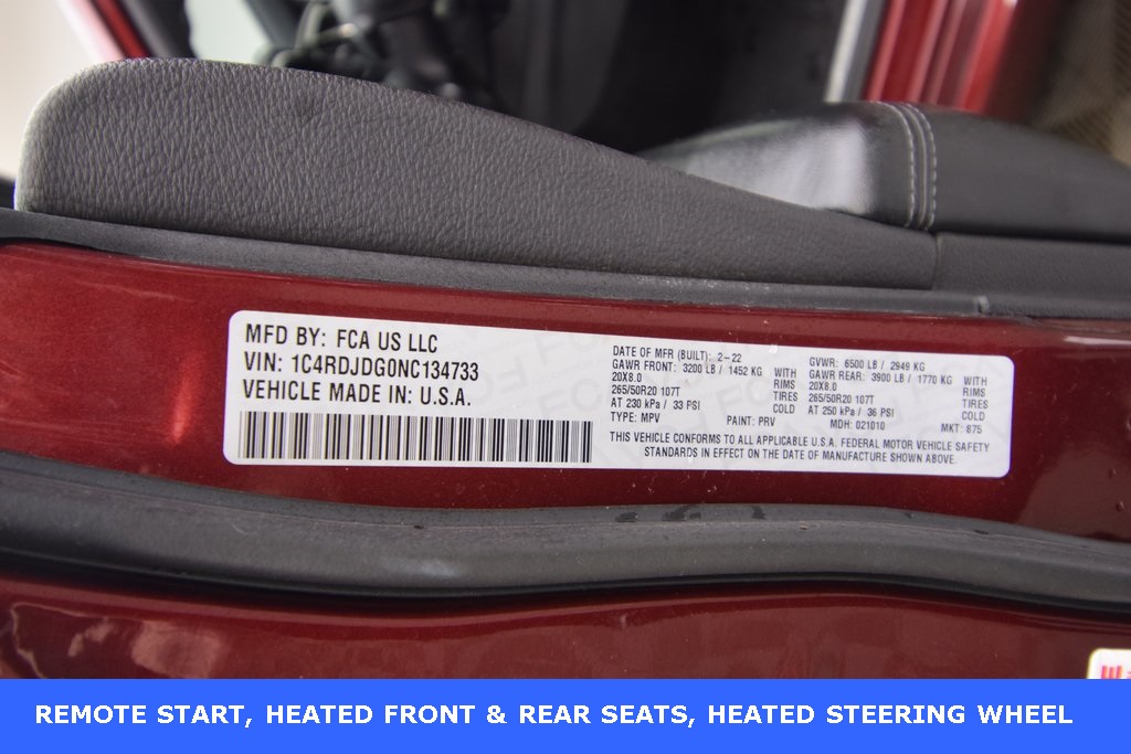 used 2022 Dodge Durango car, priced at $29,700