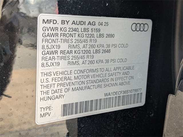 new 2025 Audi Q3 car, priced at $42,110