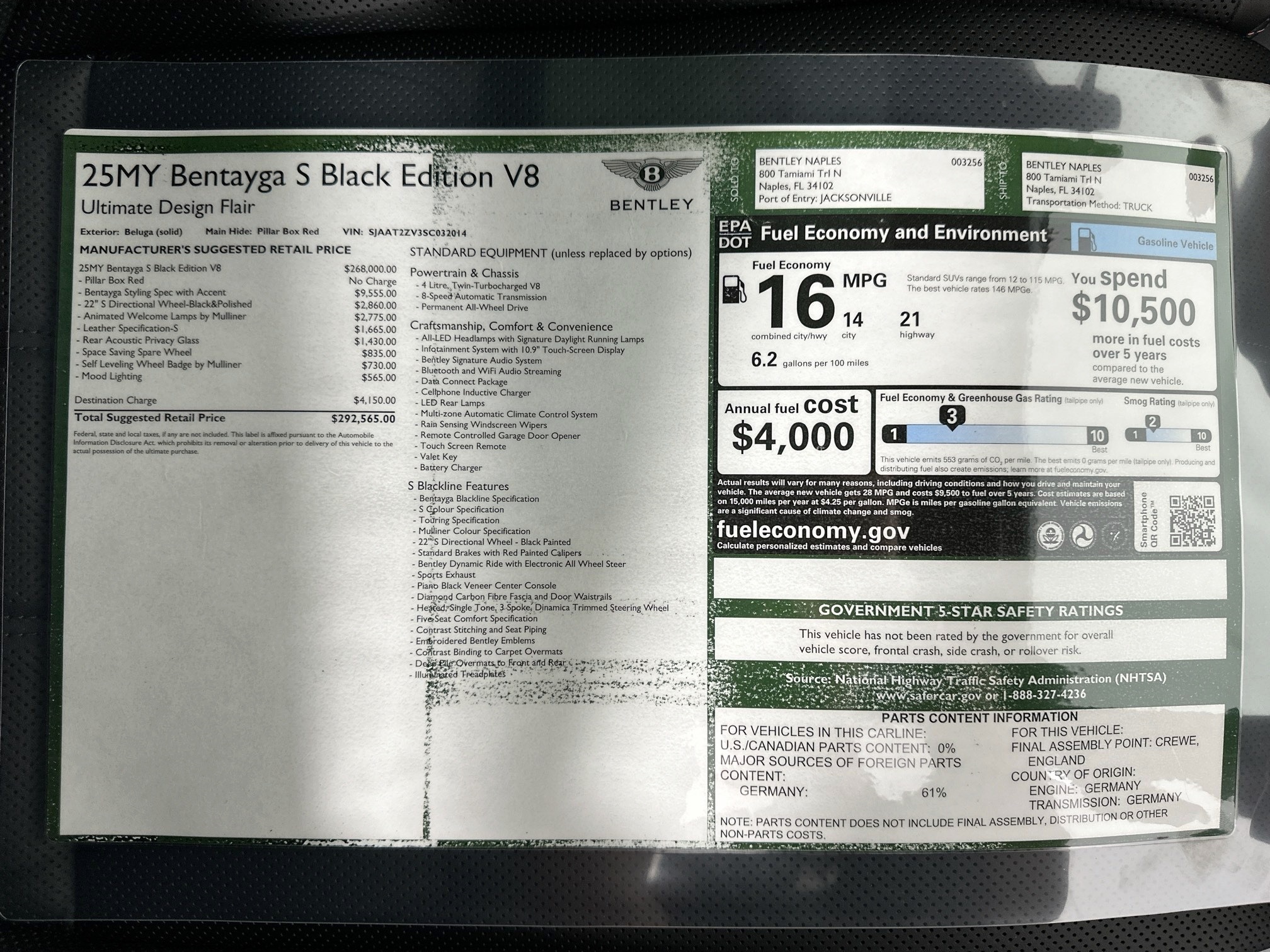 new 2025 Bentley Bentayga car