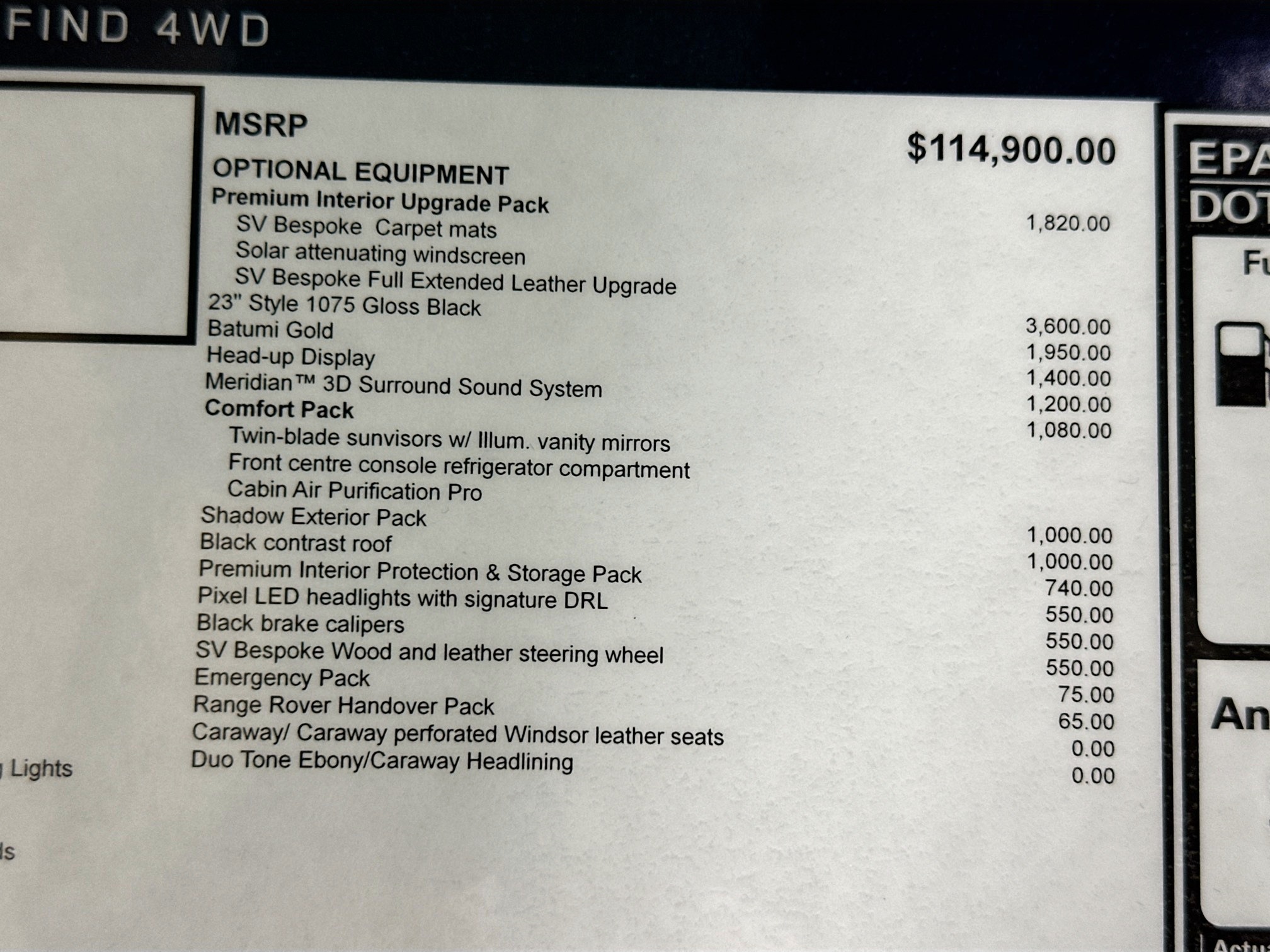 new 2025 Land Rover Range Rover car, priced at $132,305