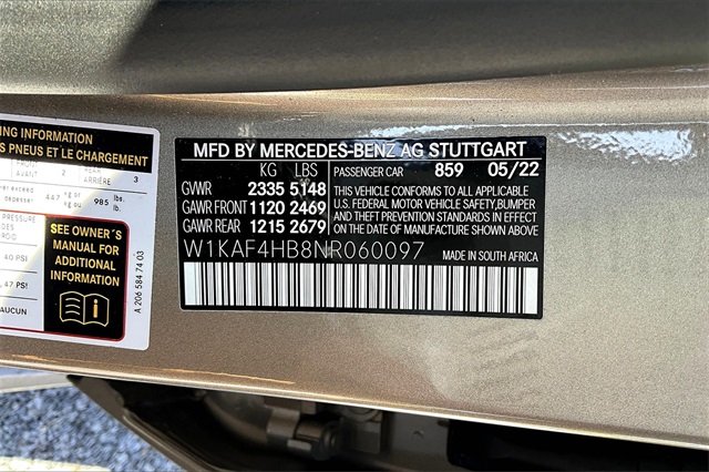 used 2022 Mercedes-Benz C-Class car, priced at $38,496