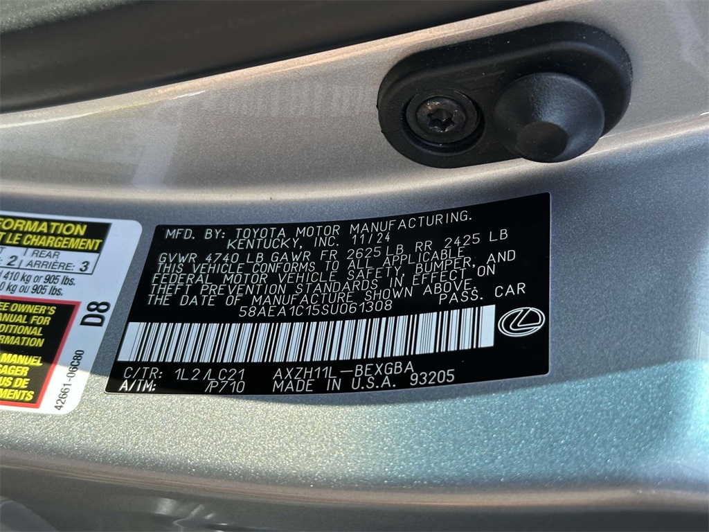 used 2025 Lexus ES car, priced at $51,995