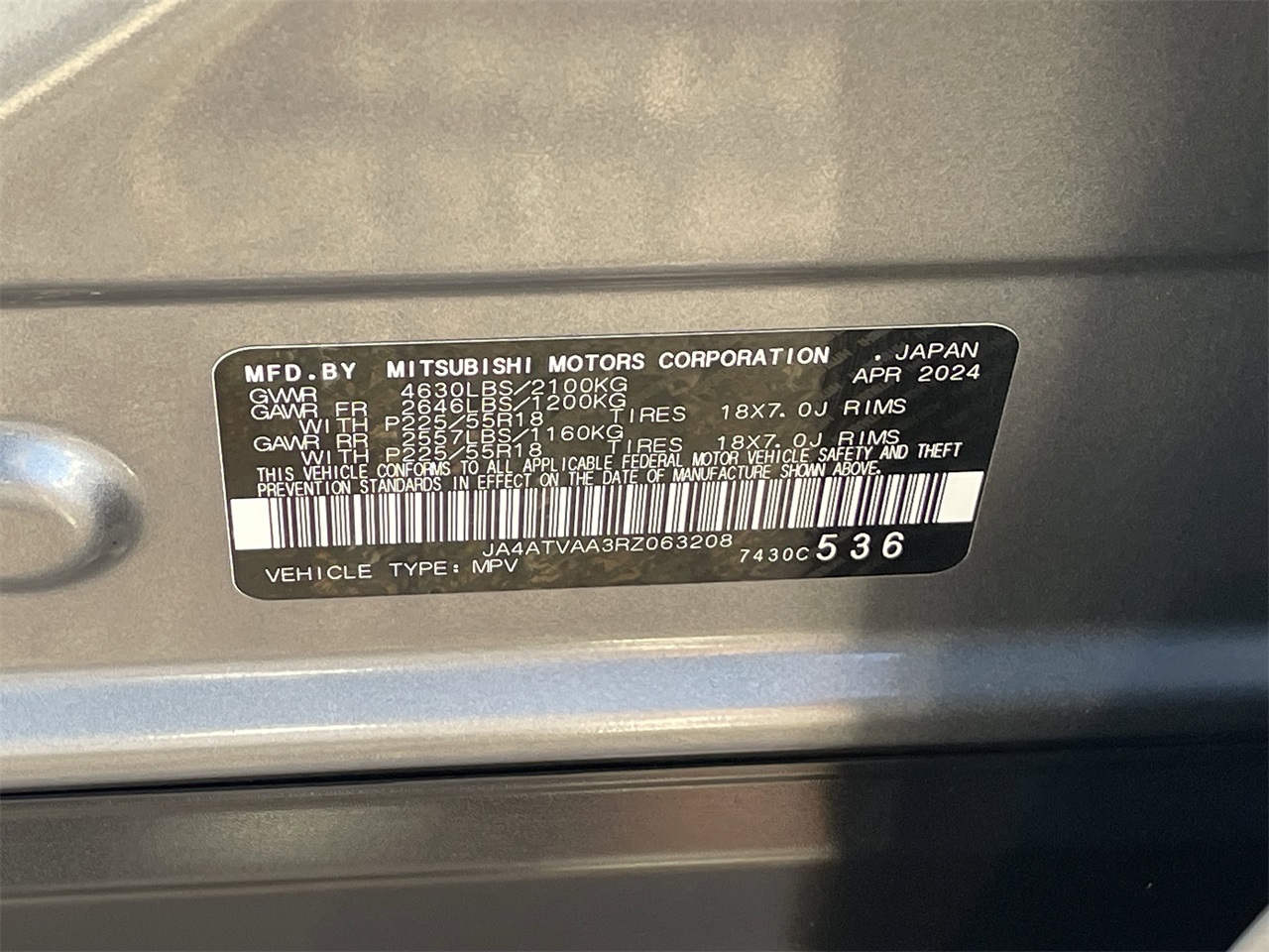 used 2024 Mitsubishi Eclipse Cross car, priced at $19,069