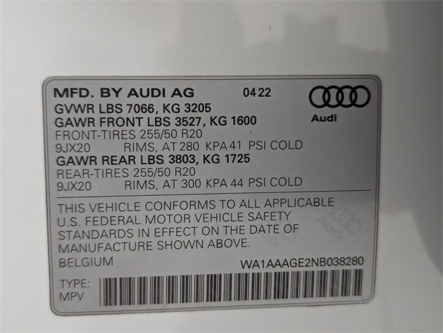 used 2022 Audi e-tron car, priced at $30,281