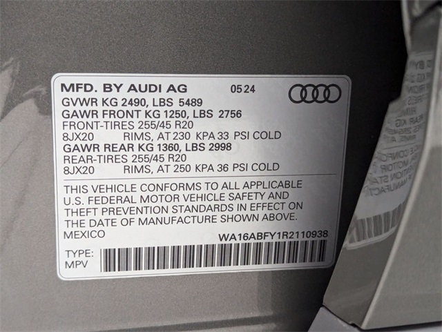 used 2024 Audi Q5 car, priced at $47,981
