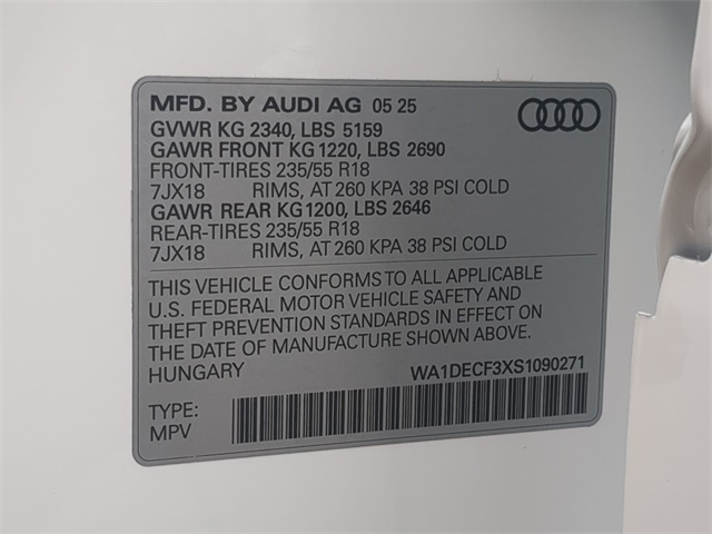 new 2025 Audi Q3 car, priced at $41,965