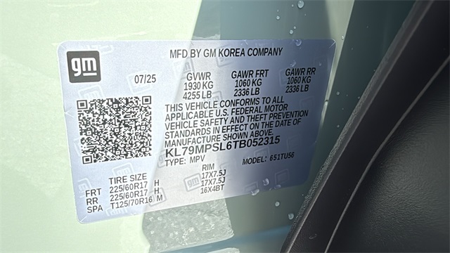 new 2026 Chevrolet TrailBlazer car, priced at $26,785