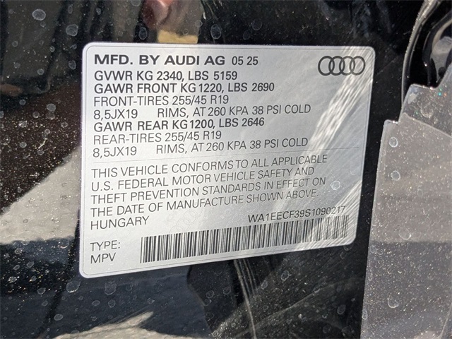 new 2025 Audi Q3 car, priced at $46,475
