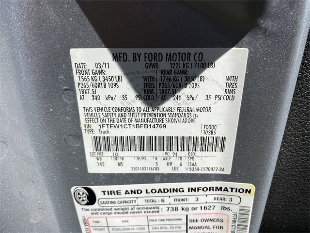 used 2011 Ford F-150 car, priced at $8,654