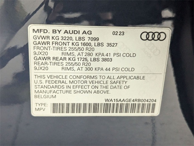 used 2024 Audi Q8 e-tron car, priced at $49,781