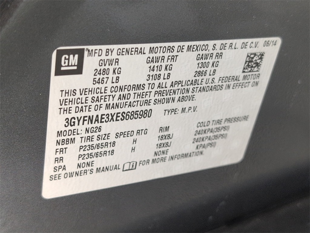 used 2014 Cadillac SRX car, priced at $9,000
