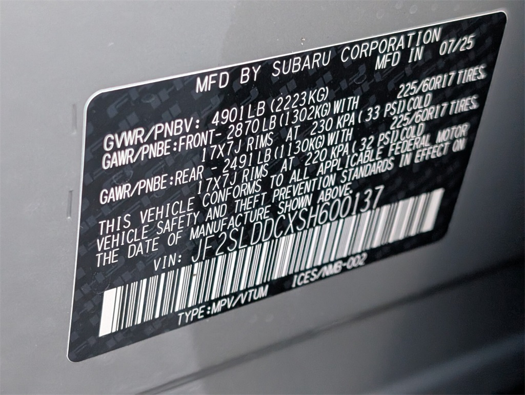 new 2025 Subaru Forester car, priced at $37,513