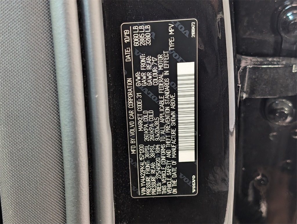 used 2020 Volvo XC90 car, priced at $24,000