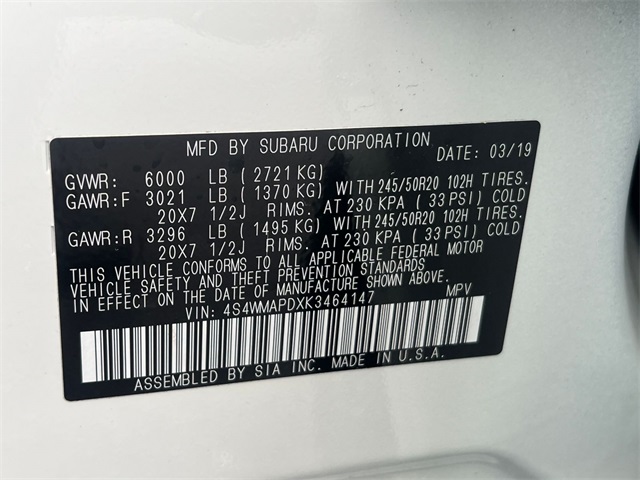 used 2019 Subaru Ascent car, priced at $27,511