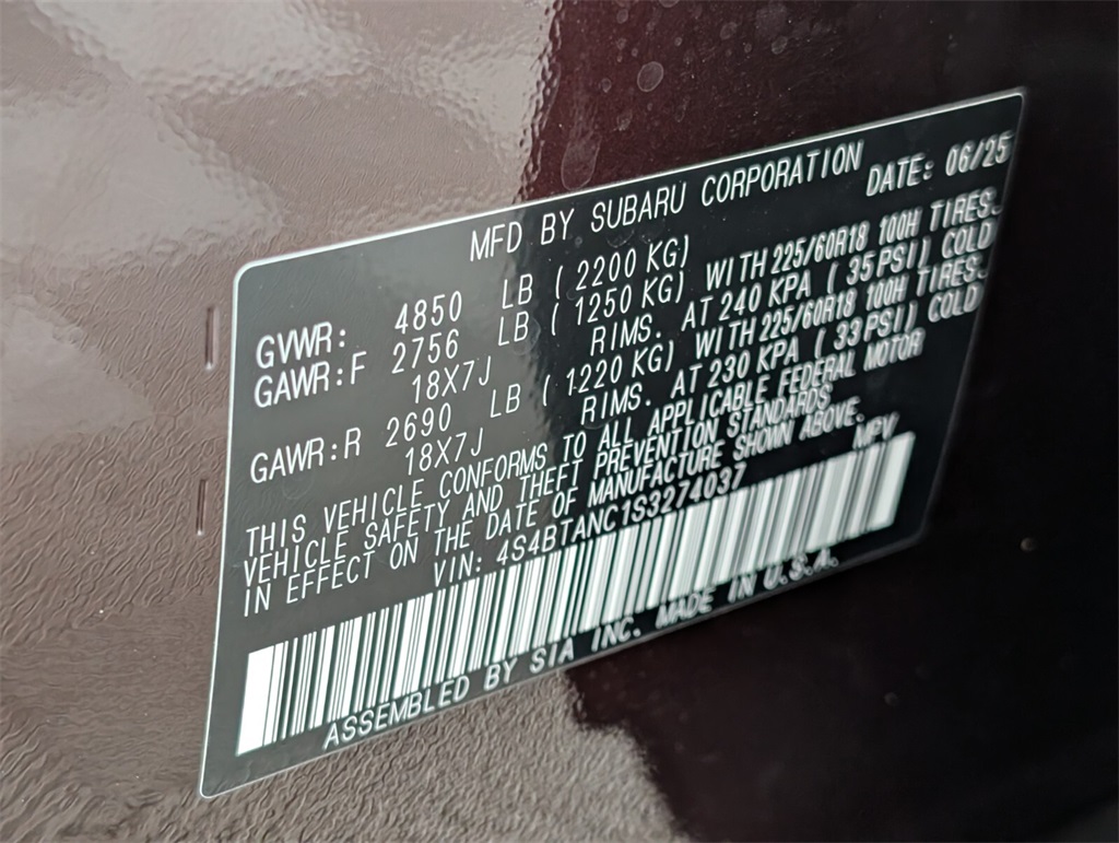 new 2025 Subaru Outback car, priced at $39,720