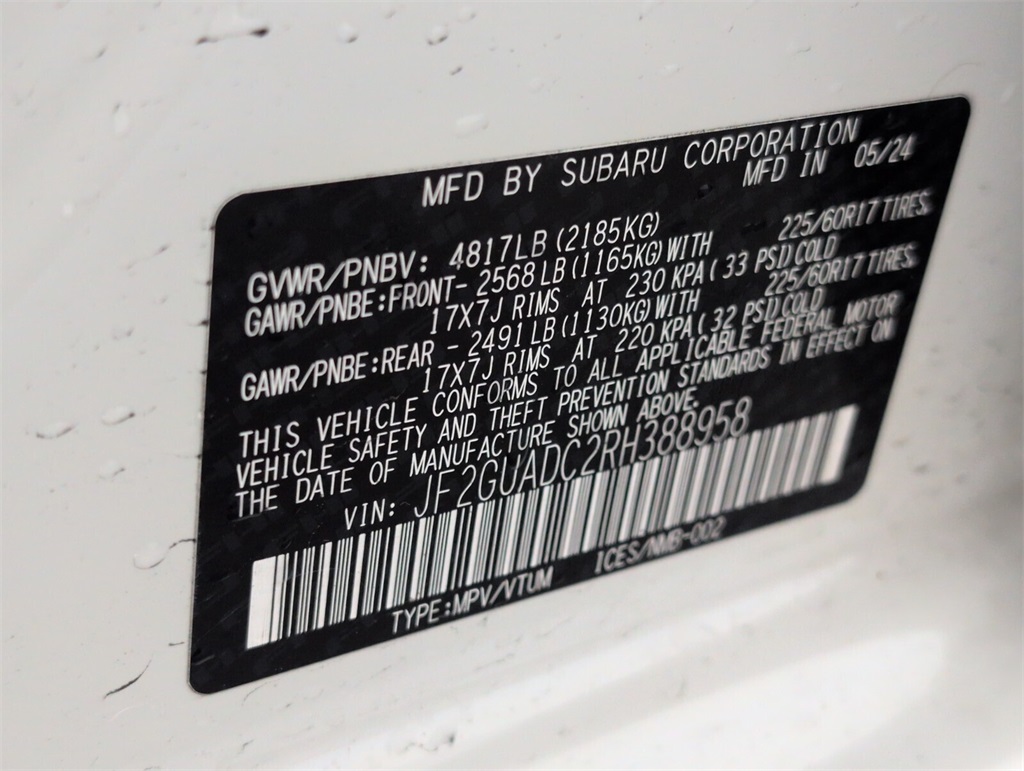 used 2024 Subaru Crosstrek car, priced at $25,000