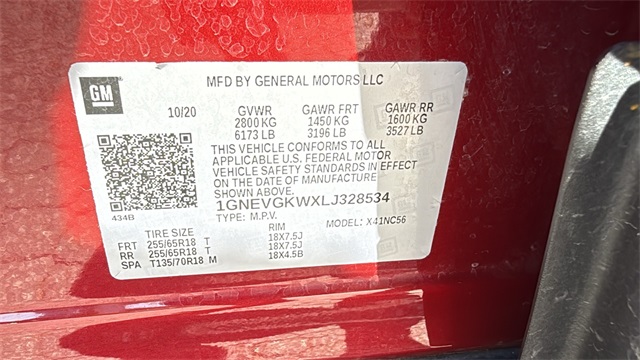 used 2020 Chevrolet Traverse car, priced at $22,475