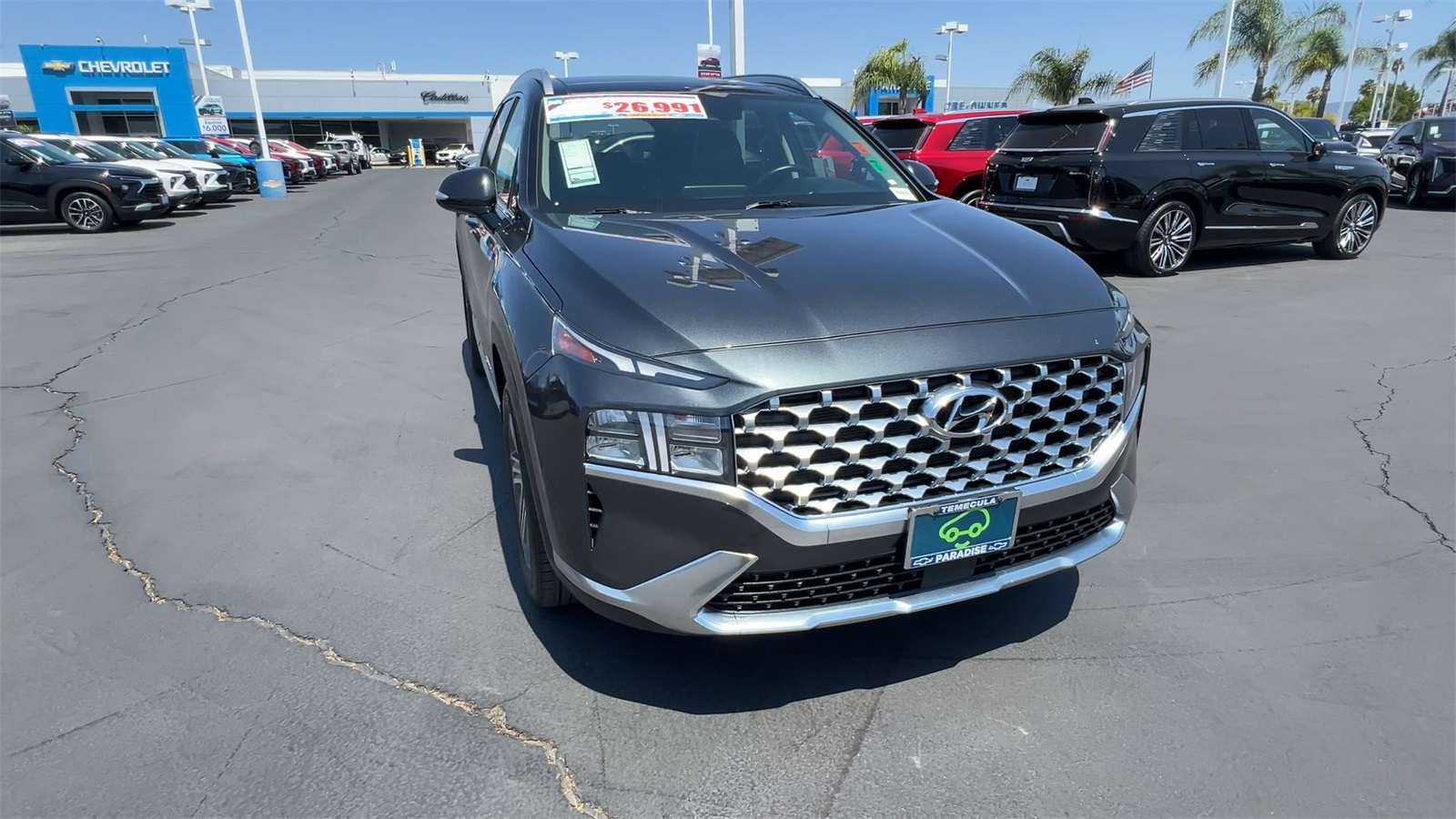 used 2021 Hyundai Santa Fe car, priced at $26,991