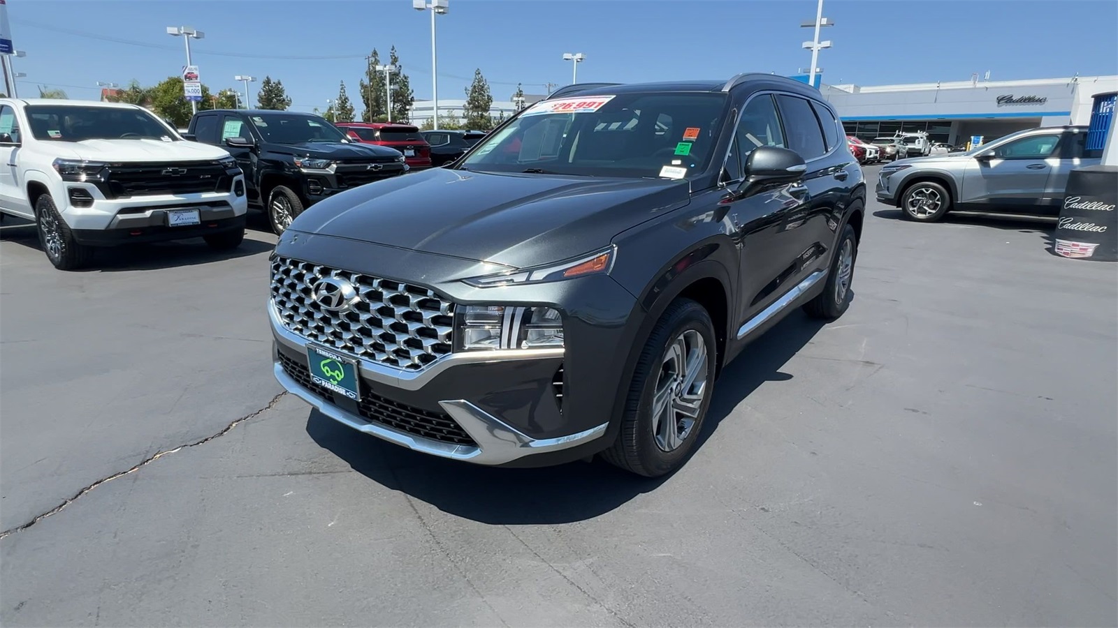used 2021 Hyundai Santa Fe car, priced at $26,991