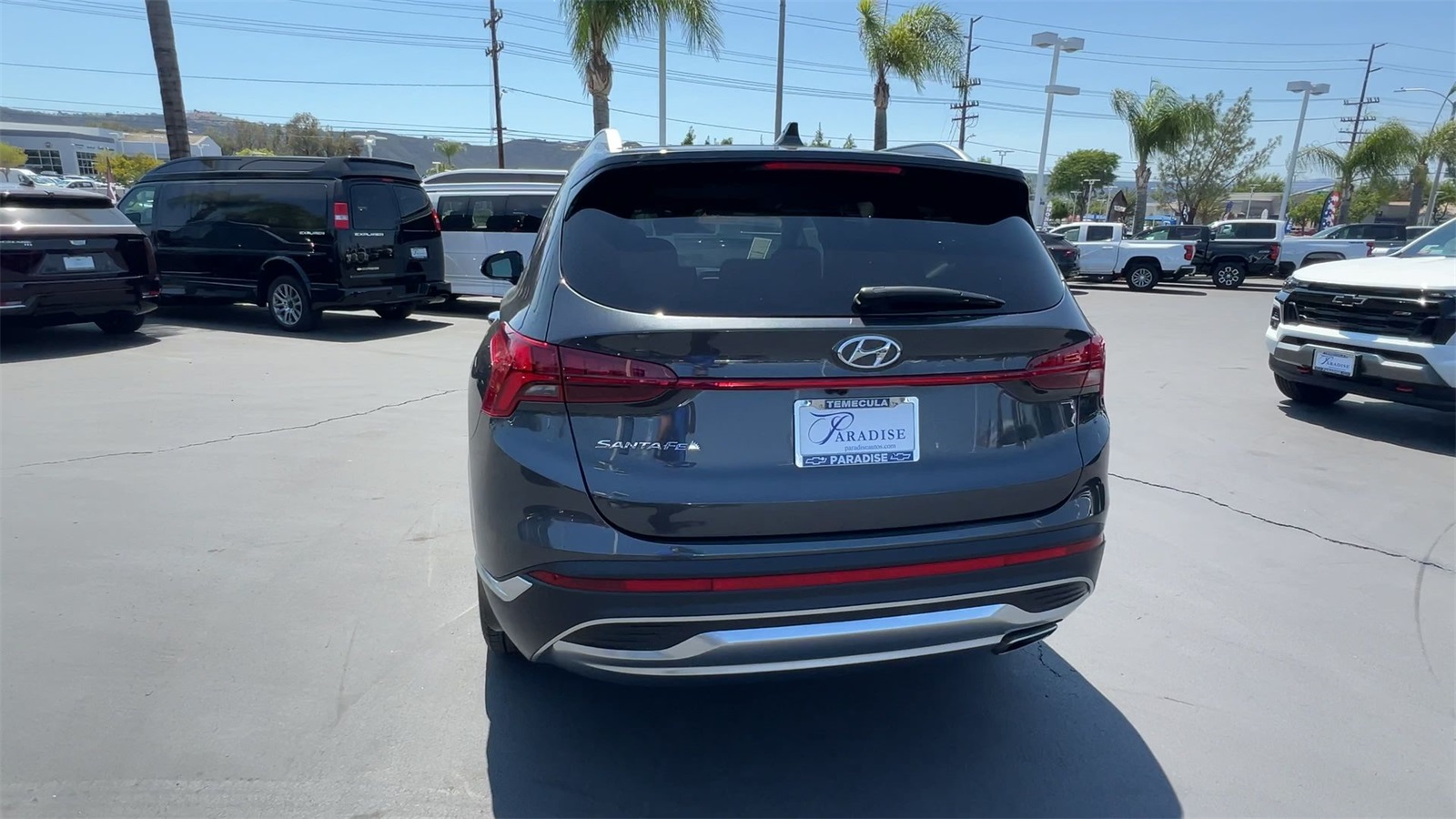 used 2021 Hyundai Santa Fe car, priced at $26,991