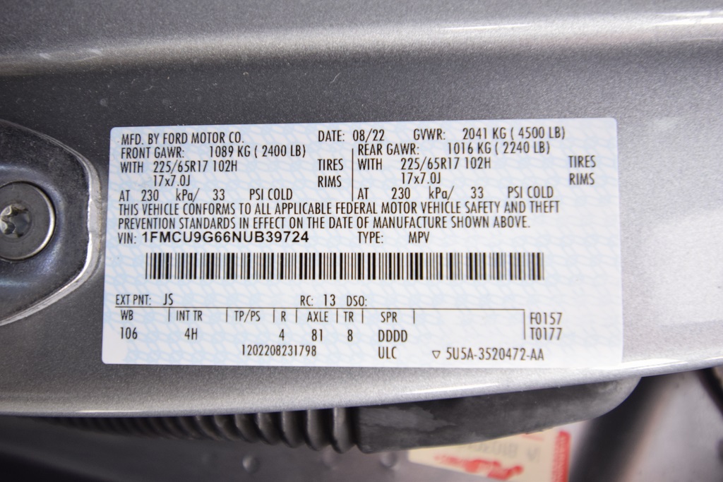 used 2022 Ford Escape car, priced at $22,500