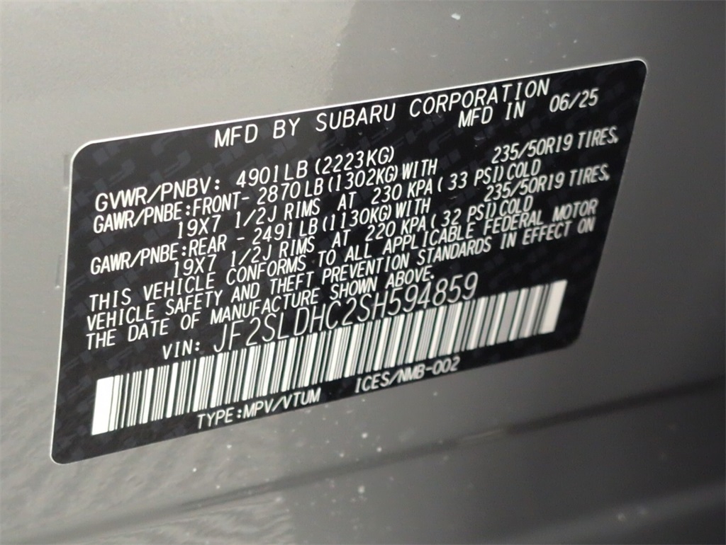 new 2025 Subaru Forester car, priced at $40,507