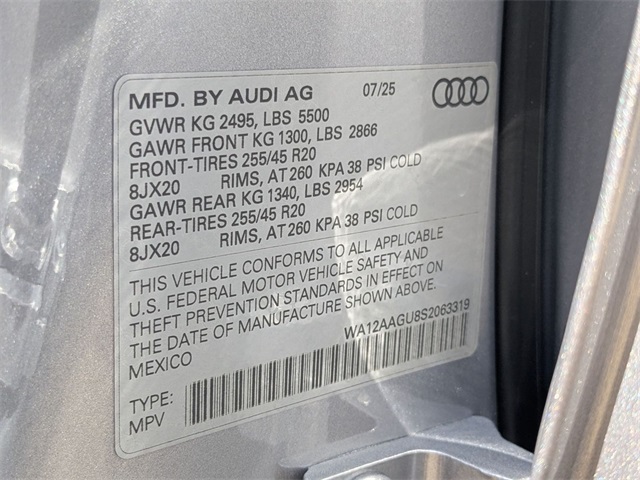 new 2025 Audi All-new Q5 car, priced at $58,950