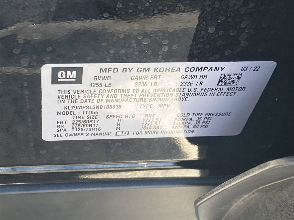 used 2022 Chevrolet TrailBlazer car