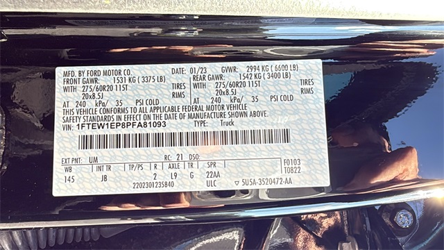 used 2023 Ford F-150 car, priced at $33,598