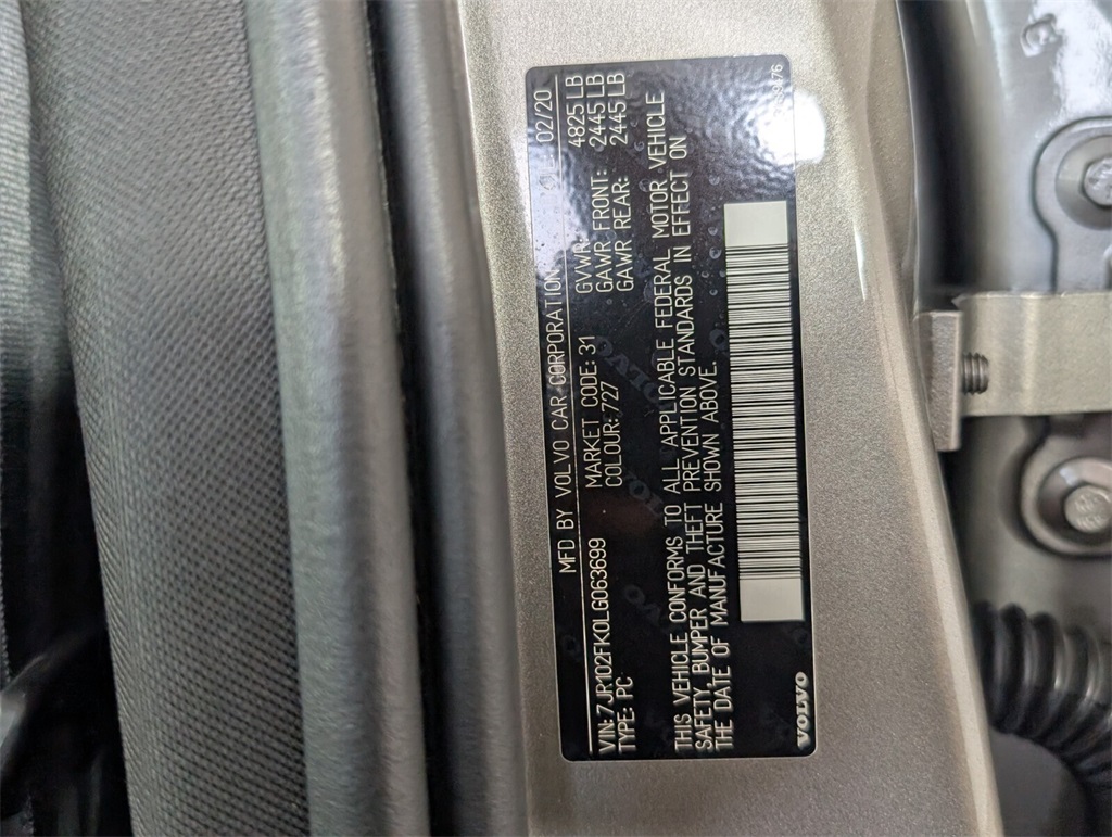 used 2020 Volvo S60 car, priced at $20,000