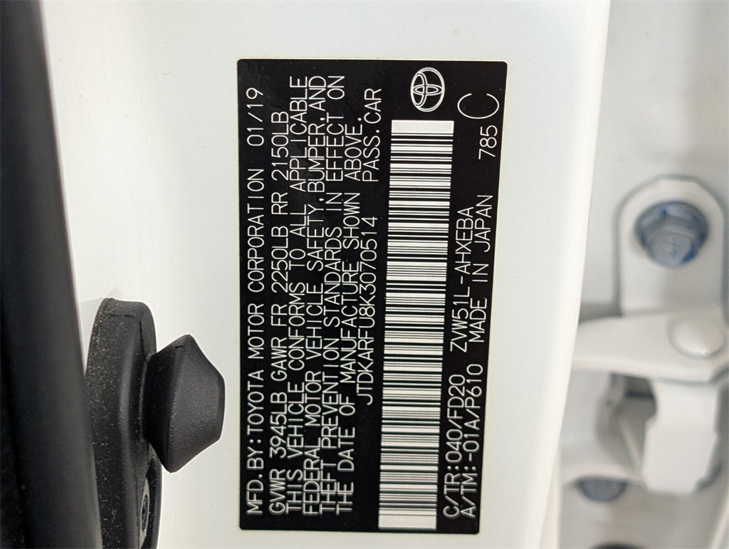 used 2019 Toyota Prius car, priced at $14,000