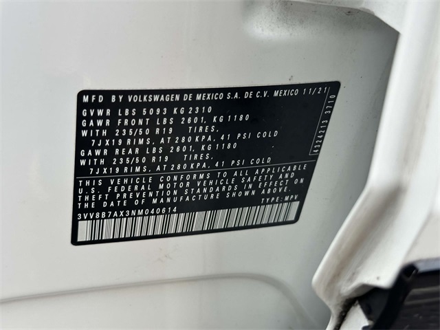used 2022 Volkswagen Tiguan car, priced at $28,616