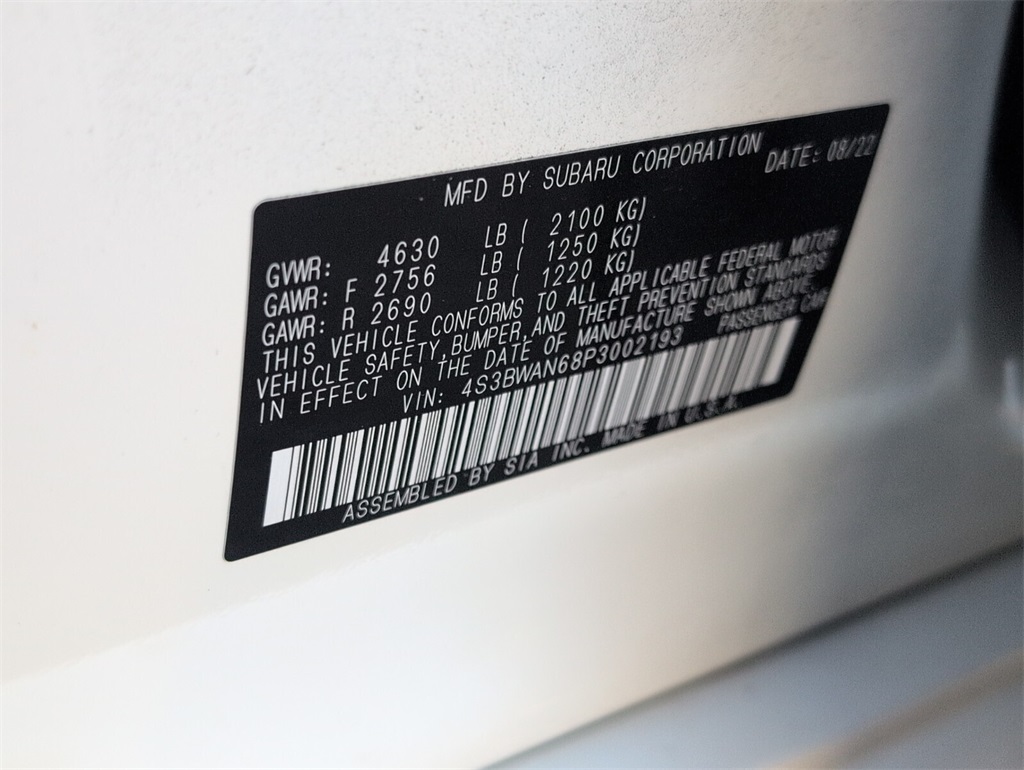 used 2023 Subaru Legacy car, priced at $22,998