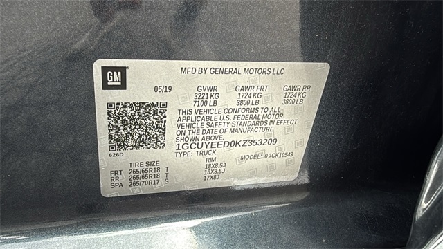 used 2019 Chevrolet Silverado 1500 car, priced at $32,998