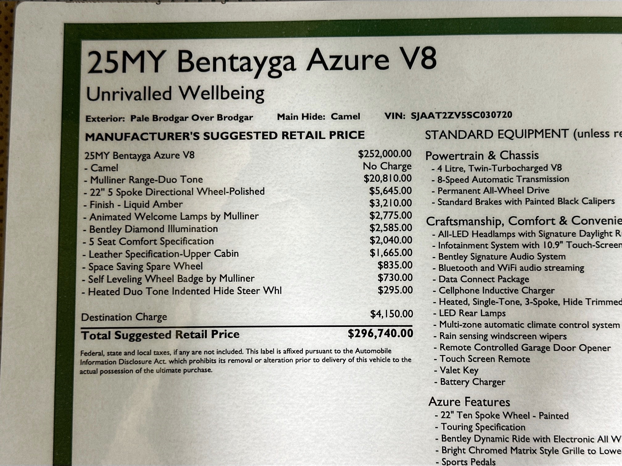 new 2025 Bentley Bentayga car