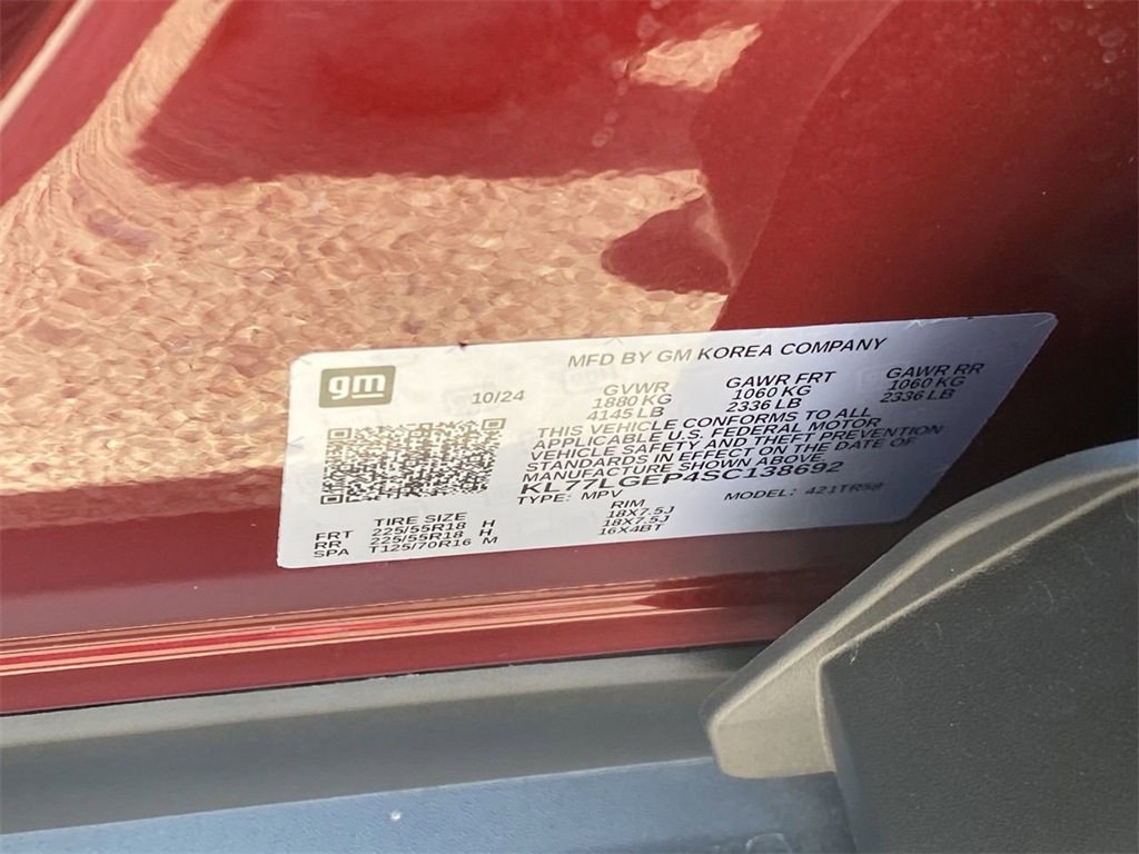used 2025 Chevrolet Trax car, priced at $23,491